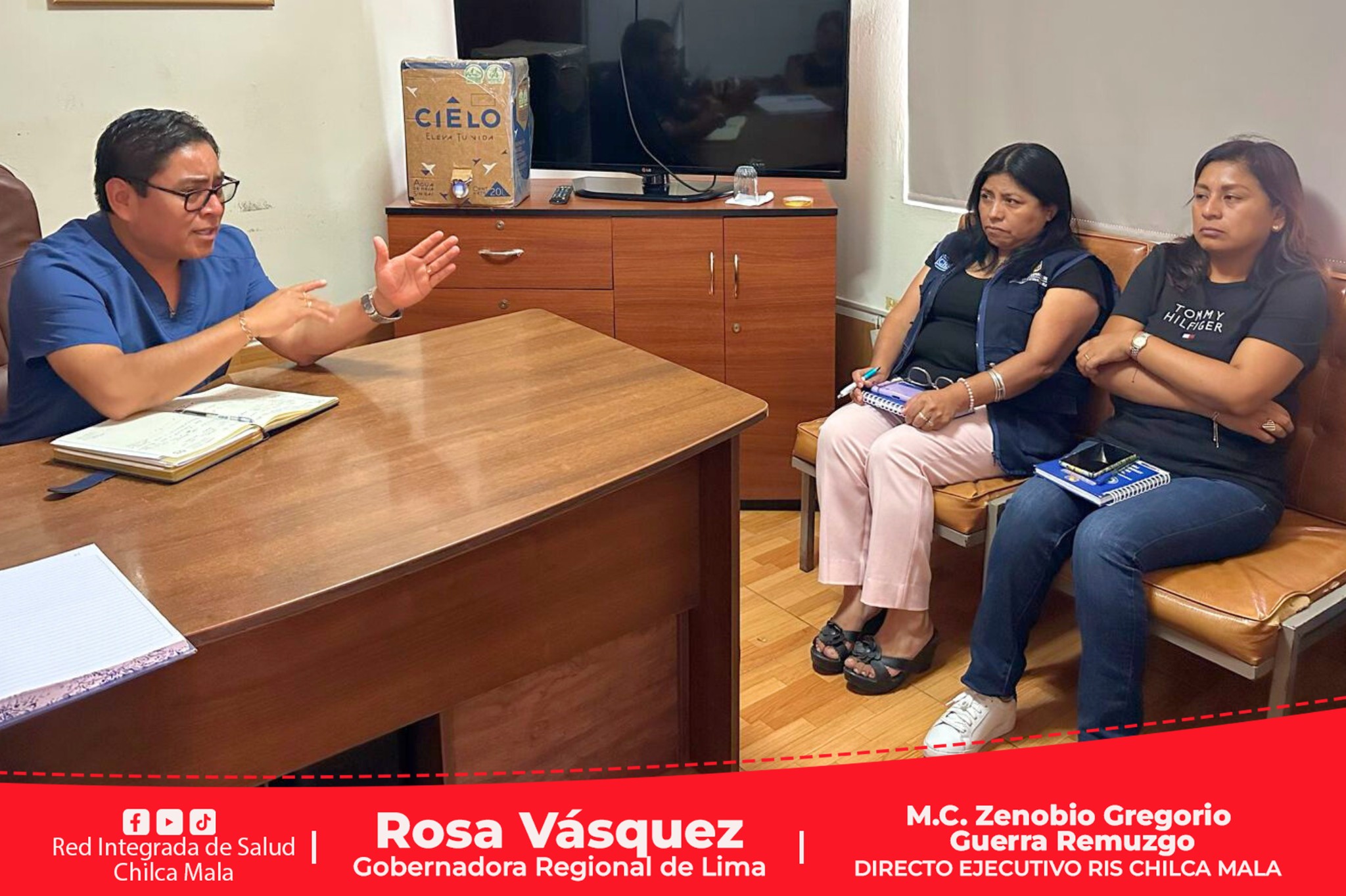 Director Ejecutivo de la RIS Chilca Mala se reúne con su Equipo de Gestión