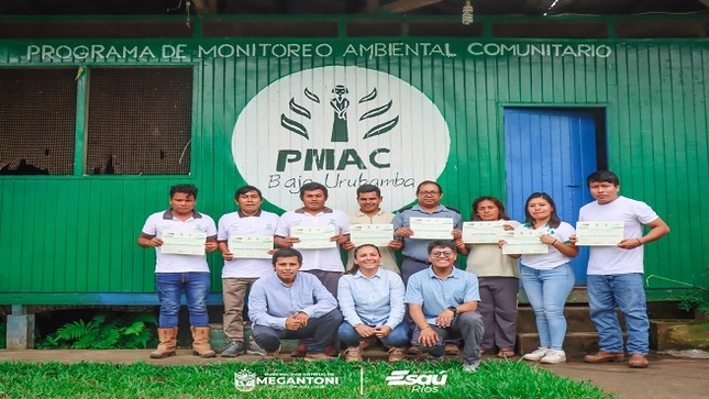 Municipalidad de Megantoni reconoce labor de 16 promotores ambientales comunitarios