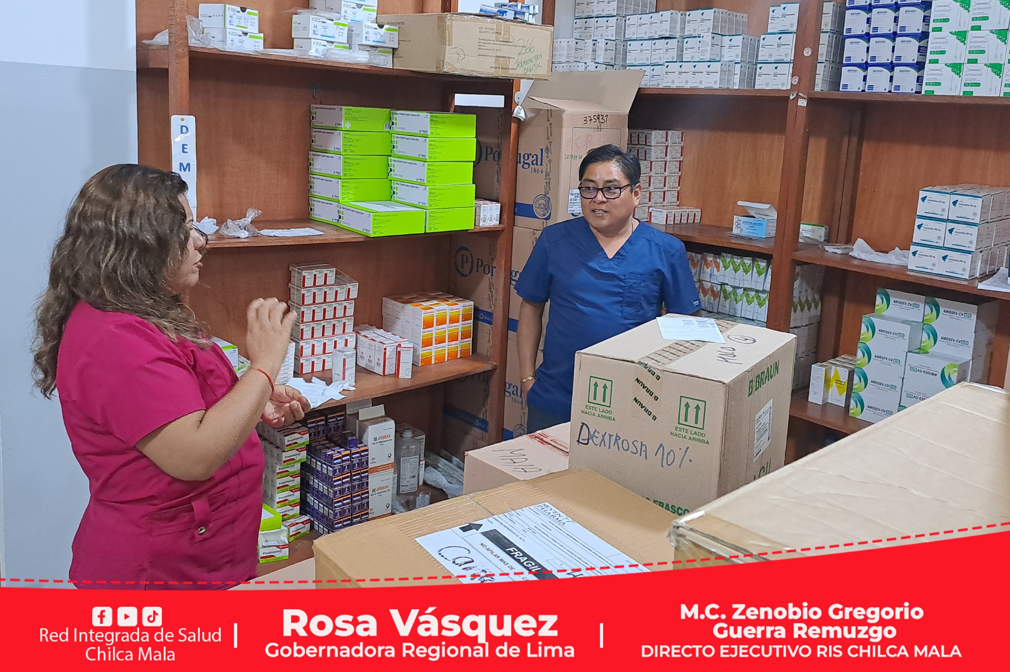 RIS Chilca Mala realiza supervisión inopinada a almacén de medicamentos