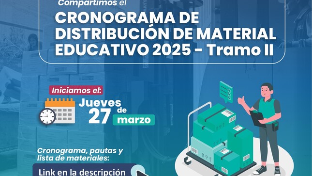 Iniciamos con la Distribución de Material Educativo 2025