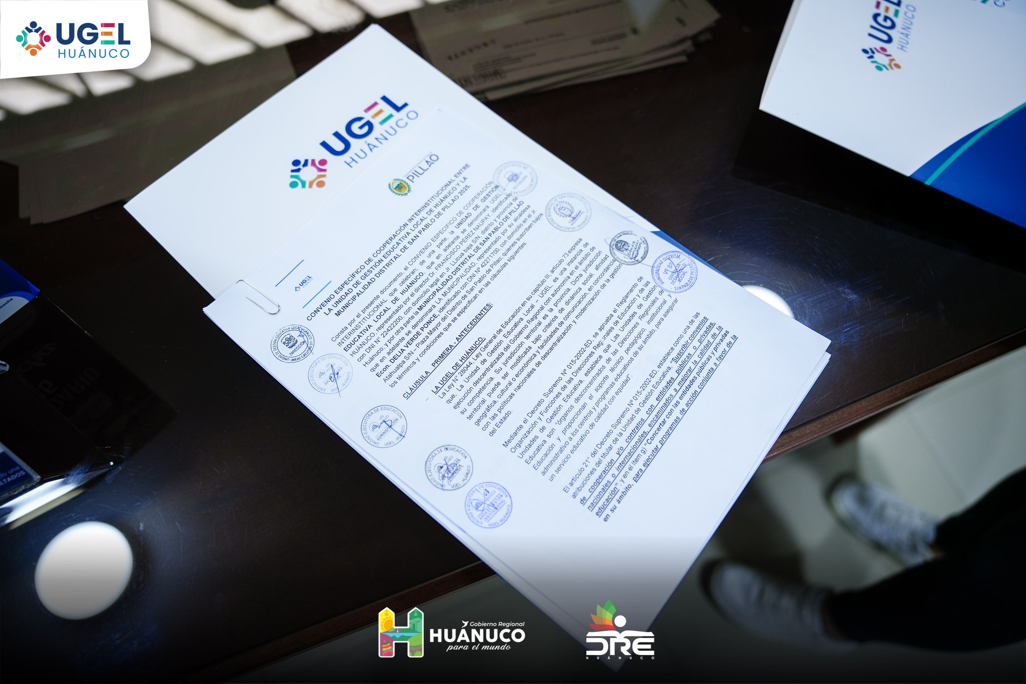 Mediante convenio se Implementan Plazas Docentes en San Pablo de Pillao