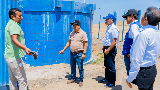 Alcalde de Huarmey y Sedachimbote realizan visita al distrito de culebras para evaluación de próximo proyecto de abastecimiento de agua potable y alcantarillado.