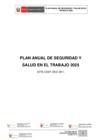 Vista preliminar de documento Plan Anual de Seguridad y Salud en el Trabajo 2025