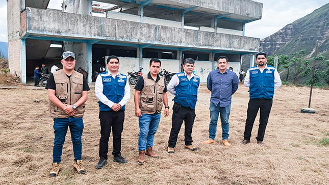 CENEPRED brinda asistencia técnica para elaborar la Evaluación de Riesgo en el centro educativo de San José de Lourdes-Cajamarca