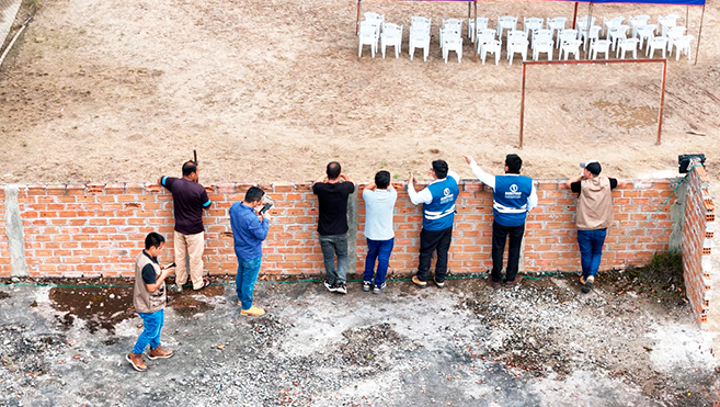 CENEPRED brinda asistencia técnica para elaborar la Evaluación de Riesgo en el centro educativo de San José de Lourdes-Cajamarca