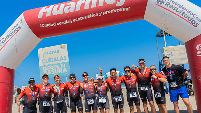 Más de 300 deportistas se dieron cita en Huarmey para la tercera triatlón