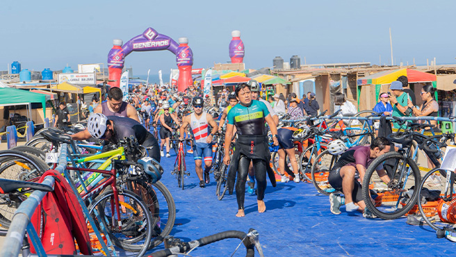Más de 300 deportistas se dieron cita en Huarmey para la tercera triatlón
