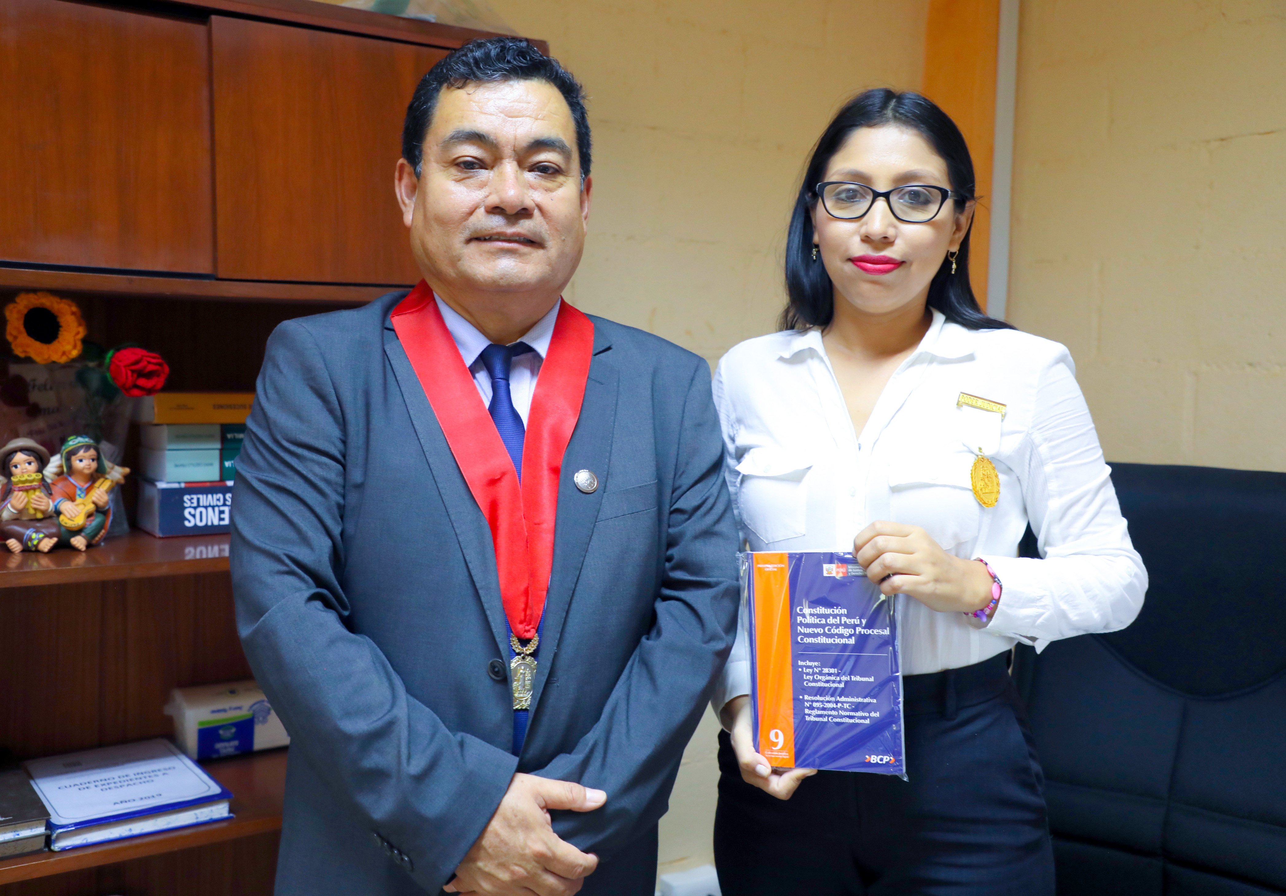 Presidente de La Corte Superior de Justicia de Tumbes realiza visita de Trabajo a la Sede de Contralmirante Villar