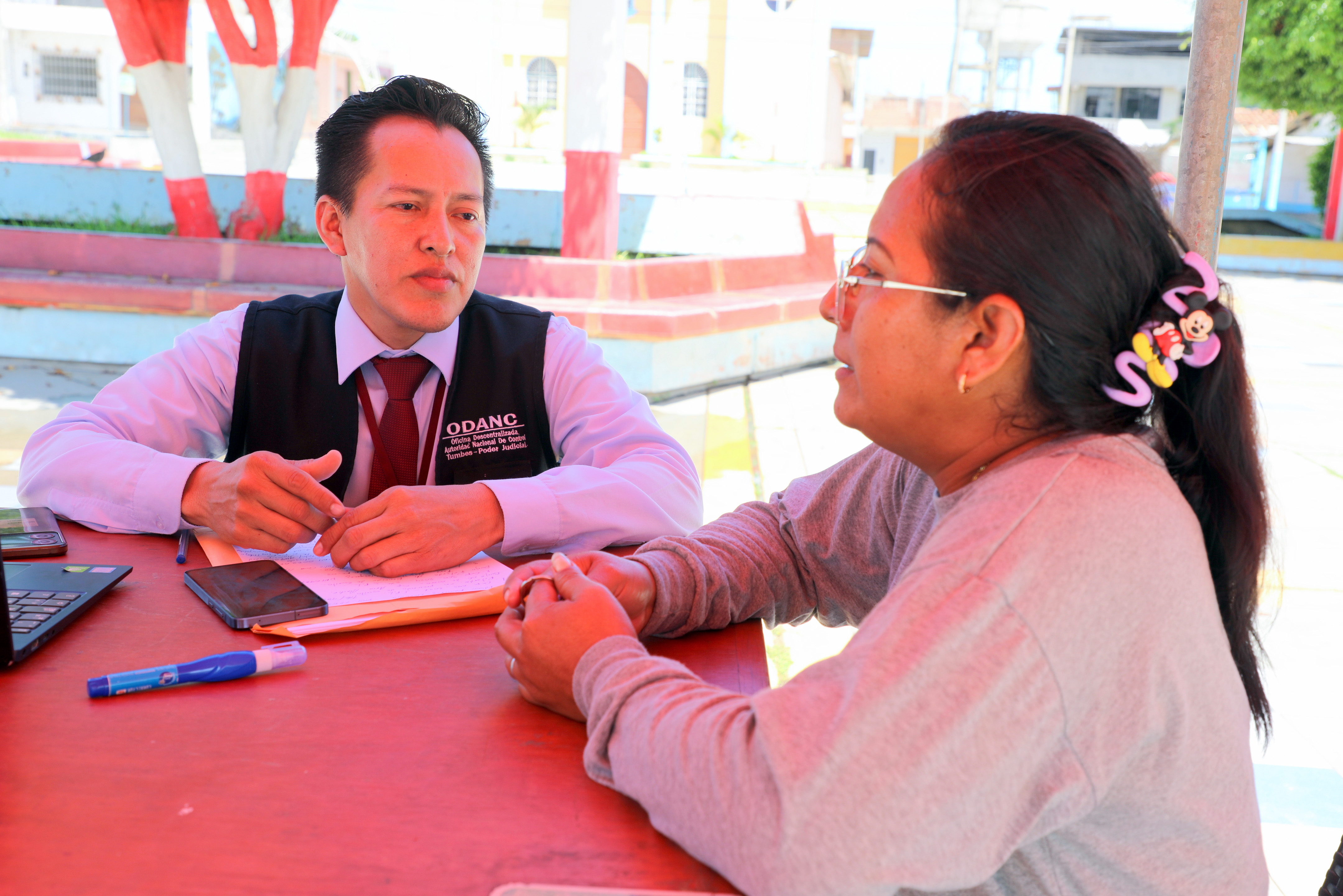 Programa Mesa Itinerante de Odanc Se Instaló en Distrito de Pampas de Hospital