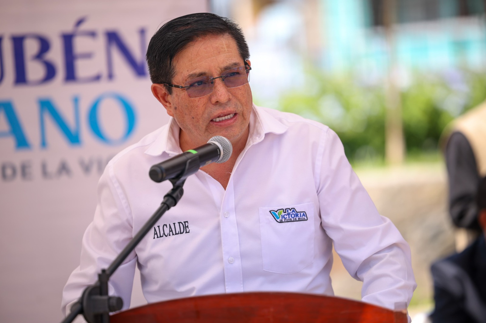 alcalde de La Victoria, Rubén Cano.