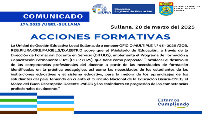Comunicado N°174-2025