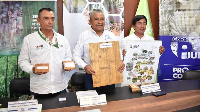 Obras viales que gestiona el gobernador serán de gran utilidad para la producción del bambú y otros cultivos