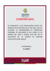 Vista preliminar de documento comunicado de entrevista