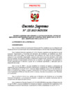 Vista preliminar de documento a  PROYECTO DECRETO SUPREMO ACTUALIZACION LISTADO MERCANCIAS RESTRINGIDAS