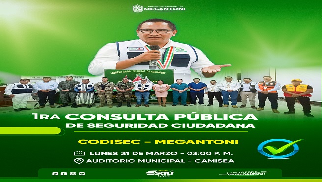 Primera consulta pรบblica de seguridad ciudadana