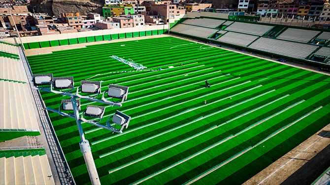 Estadio contará con cuatro torres de iluminación
