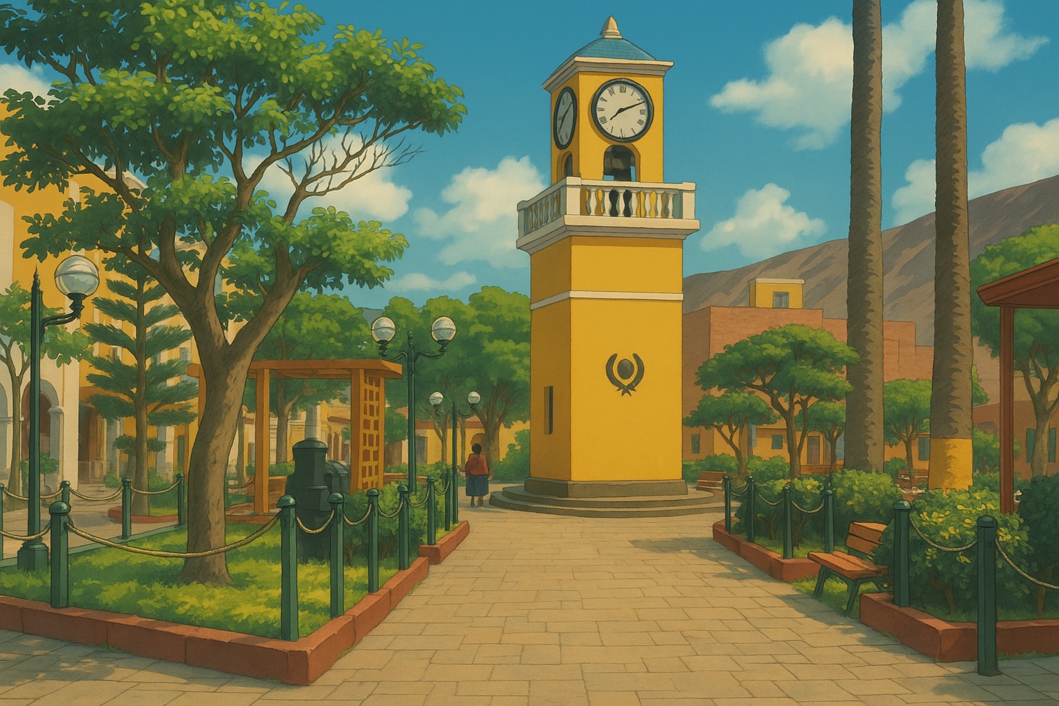 Santa Cruz de Flores al estilo Ghibli