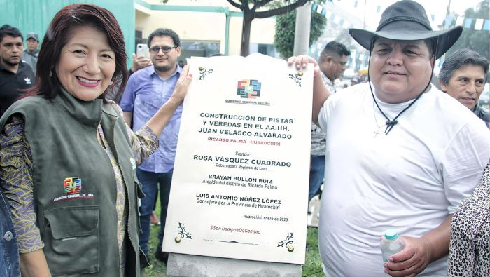 Nuevas pistas y veredas modernizan A.H. Juan Velazco Alvarado en Ricardo Palma