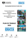 Vista preliminar de documento Plan de Trabajo 2025 del Programa Municipal de Educación, Cultura y Ciudadanía Ambiental (EDUCCA) de la Municipalidad Distrital de Pueblo Libre