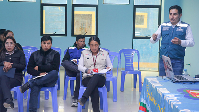 CENEPRED brinda asistencia técnica en prevención y reducción del riesgo de desastres a las MD de Páucar y San Pedro de Pillao