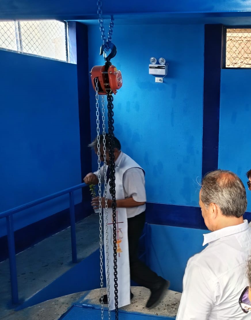 entrega de la obra de alcantarillado en Las Casuarinas