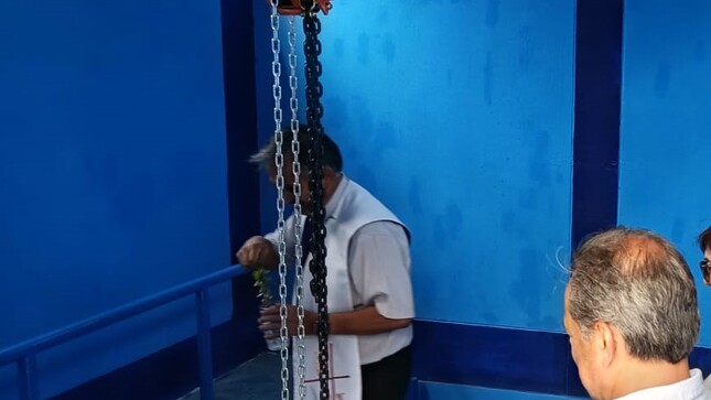 entrega de la obra de alcantarillado en Las Casuarinas