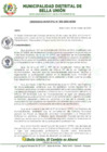 Vista preliminar de documento Ordenanza Municipal N° 003-2025-MDBU