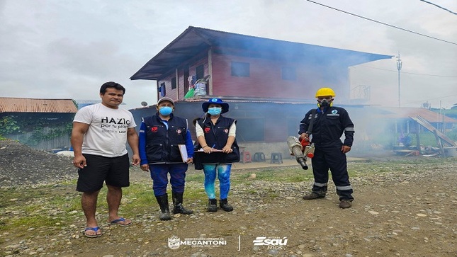 Inició campaña de nebulización para frenar el dengue en la capital del distrito, Camisea.