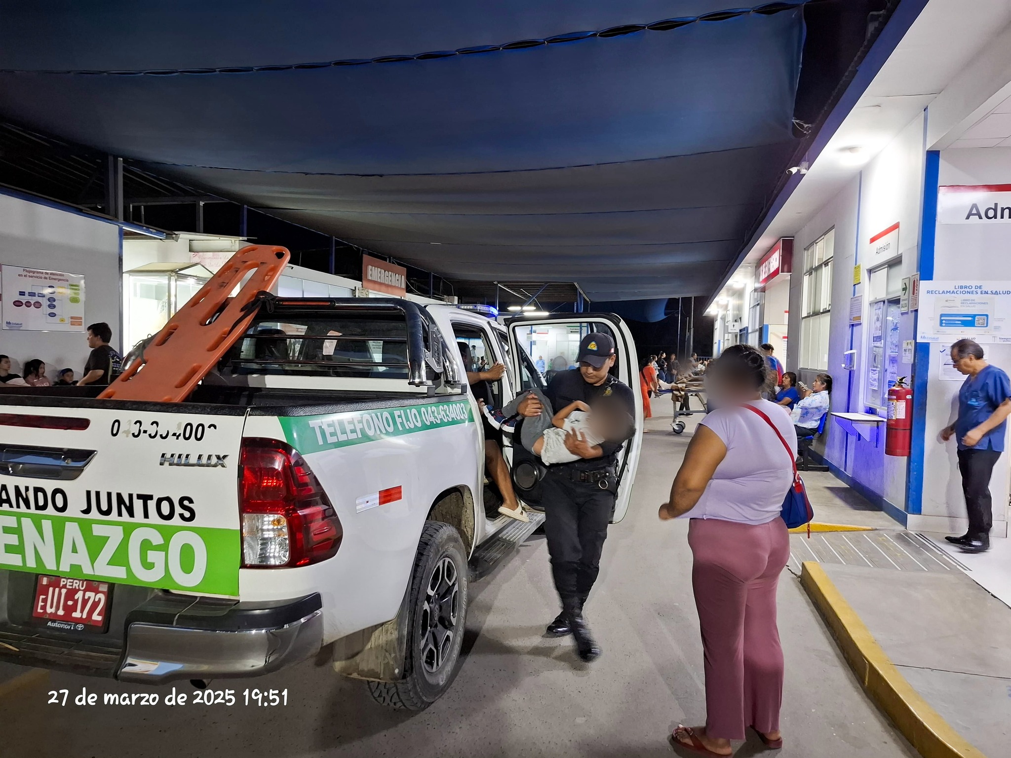 Traslado con la ambulancia municipal 