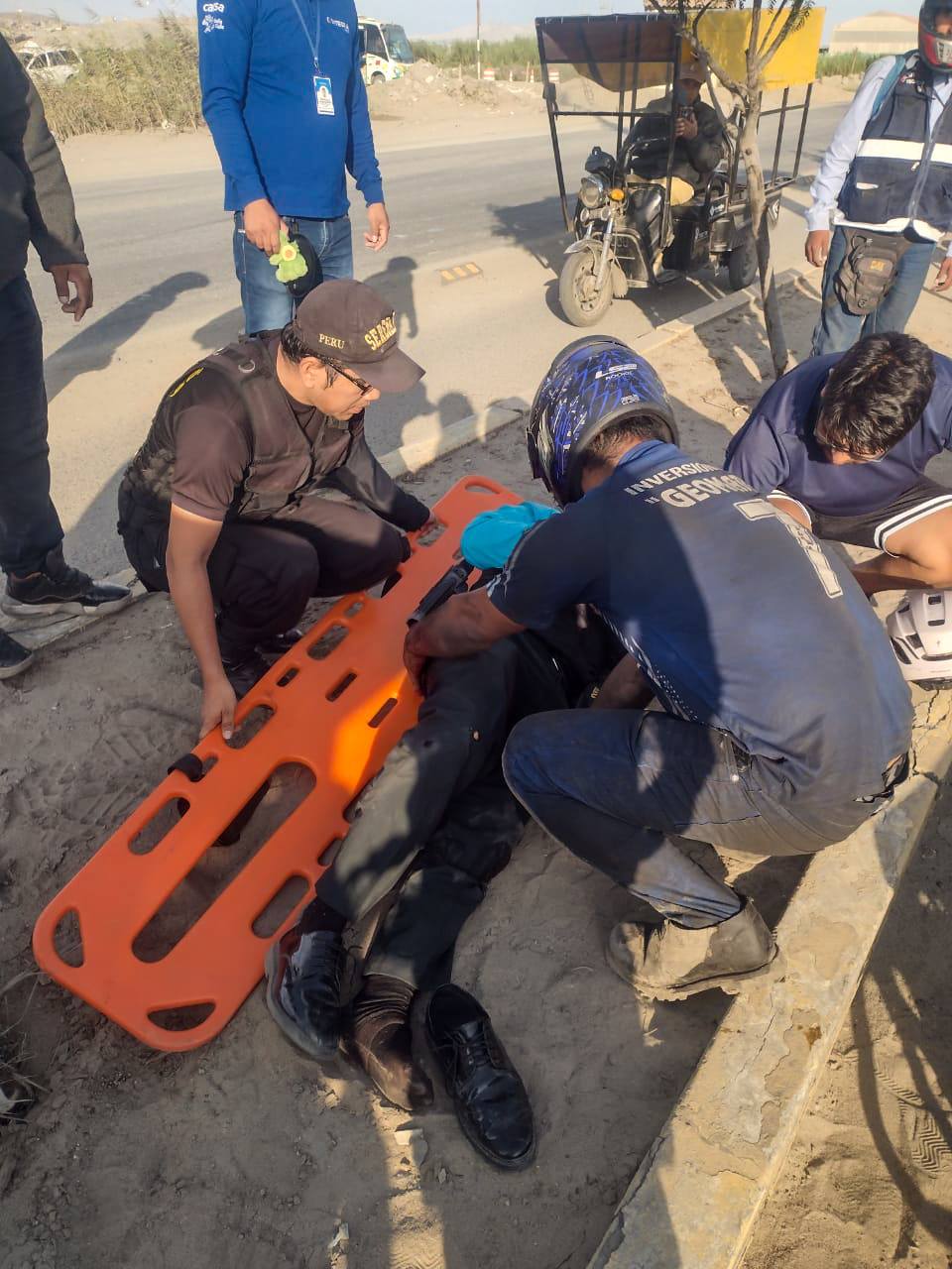 Traslado con la ambulancia municipal 