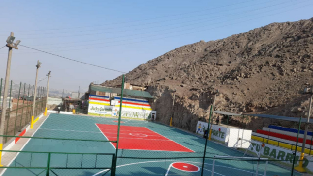 Losa deportiva de Villa Santa Rosa