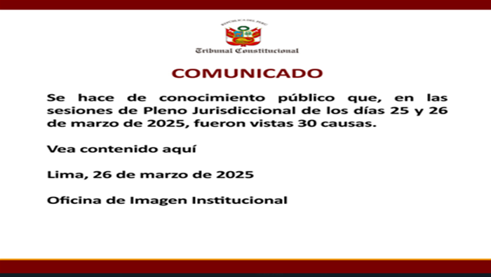 Comunicado