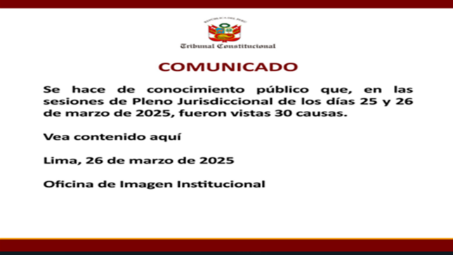 Comunicado