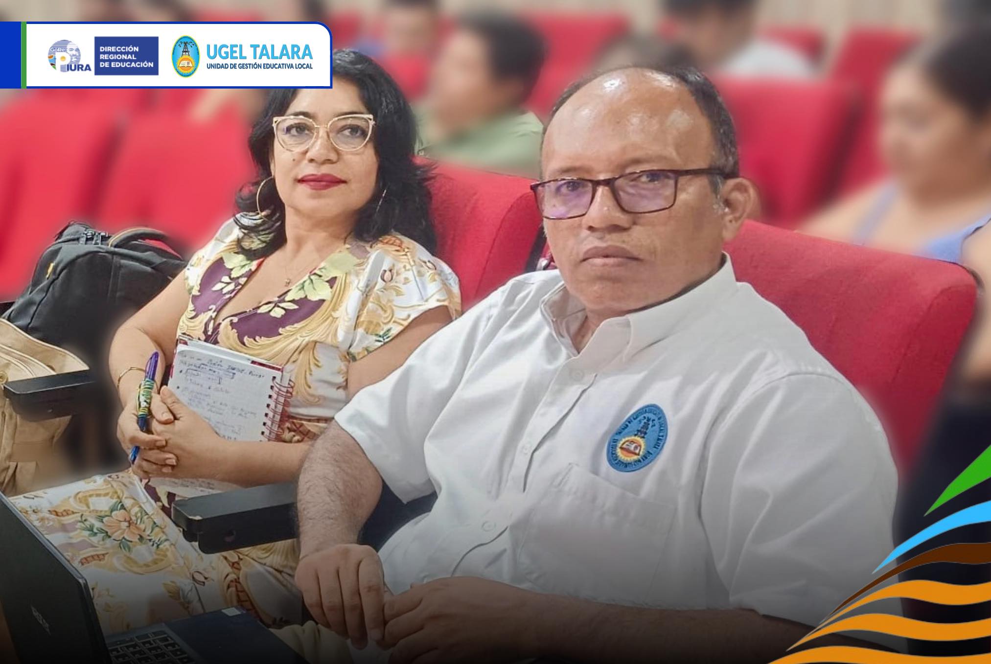 especialista SIAGIE, Walter More Rondoy, y la especialista en educación, Lic. Karina Aguirre Manrique.