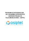 Vista preliminar de documento Programa de integridad 2025 del OSIPTEL