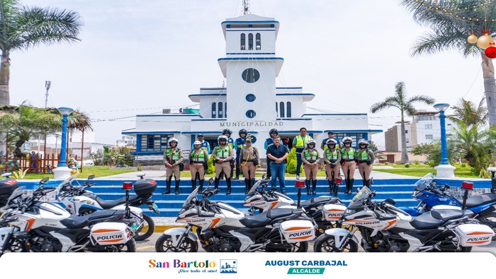 San Bartolo y la Policía Nacional realizaron un operativo vehicular para garantizar el orden y la seguridad vial en el distrito.