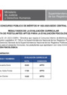 Vista preliminar de documento RESULTADOS DE EVALUACIÓN CURRICULAR DEL CPM N° 002-2025
