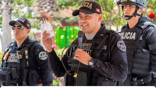 San Bartolo organizó una campaña de sensibilización junto a UDEX y SUCAMEC para prevenir accidentes con artefactos pirotécnicos.