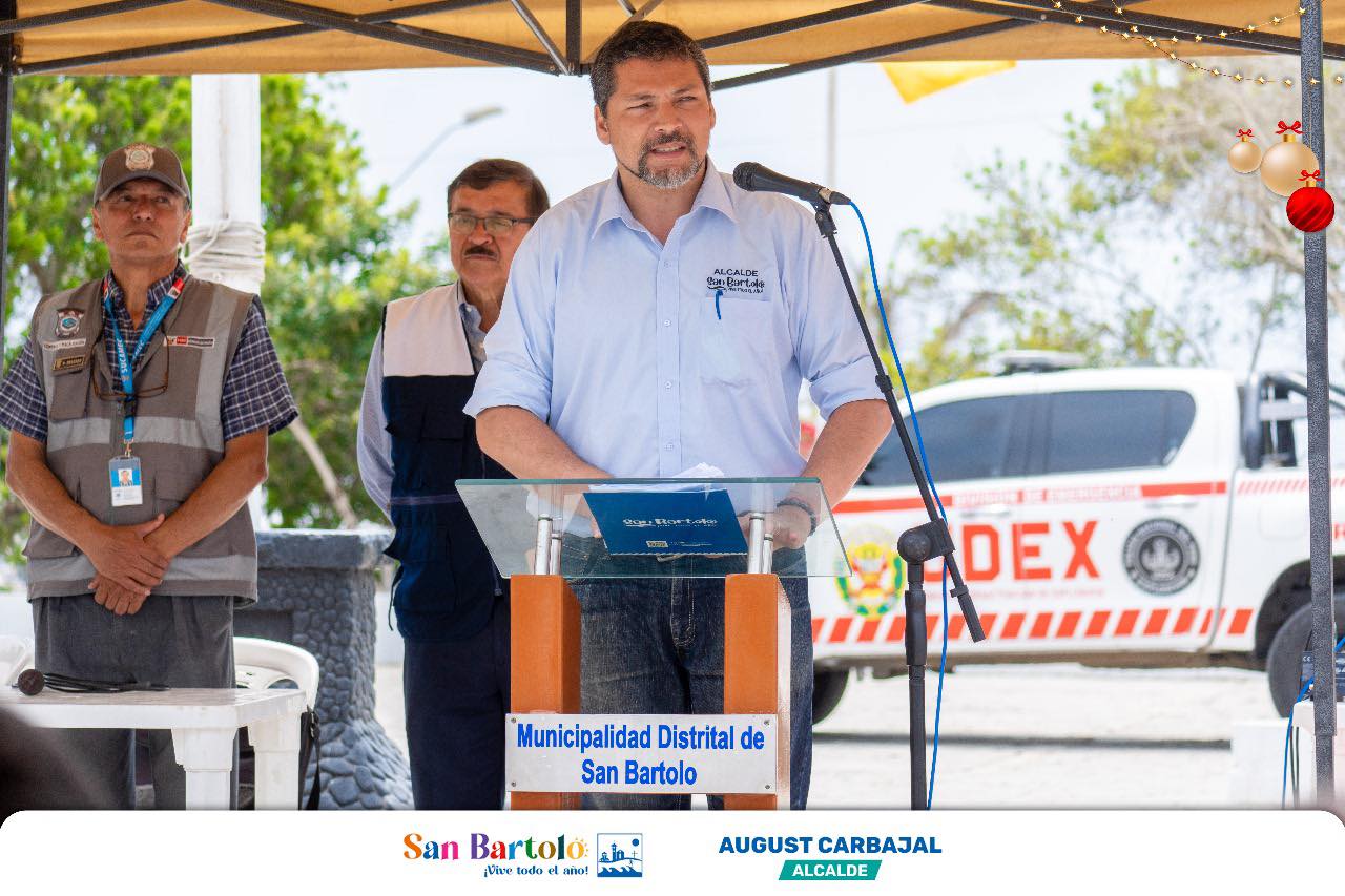 San Bartolo organizó una campaña de sensibilización junto a UDEX y SUCAMEC para prevenir accidentes con artefactos pirotécnicos.