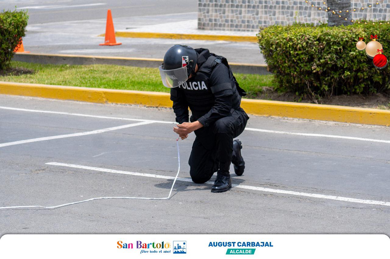 San Bartolo organizó una campaña de sensibilización junto a UDEX y SUCAMEC para prevenir accidentes con artefactos pirotécnicos.