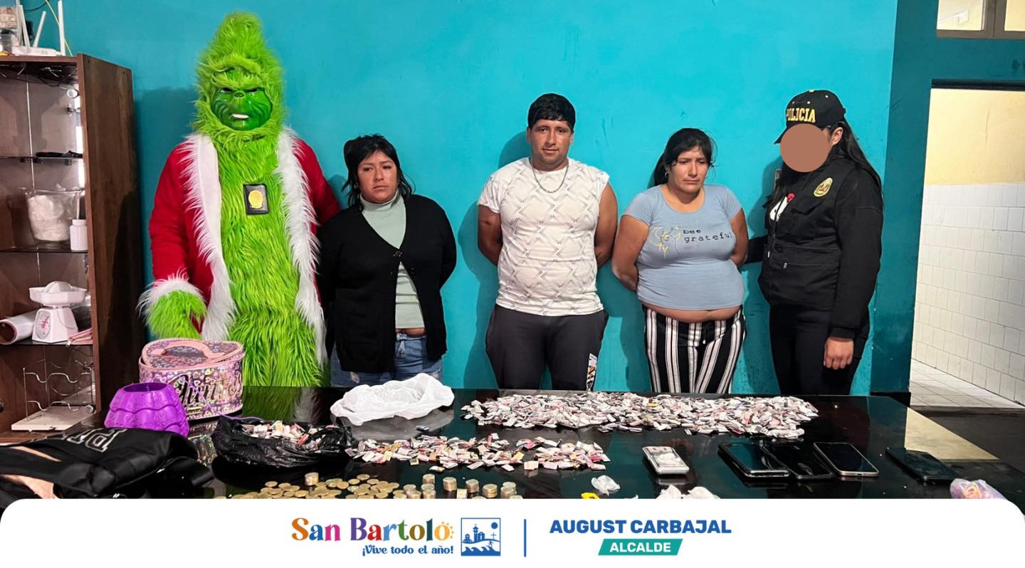 Un exitoso operativo conjunto en San Bartolo permitió la captura de tres integrantes de una banda dedicada al tráfico de drogas.