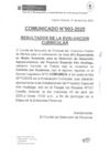 Vista preliminar de documento COMUNICADO RESULTADOS DE LA EVALUACION CURRICULAR_ESPECIALISTA EN MEDIO AMBIENTE_DDA