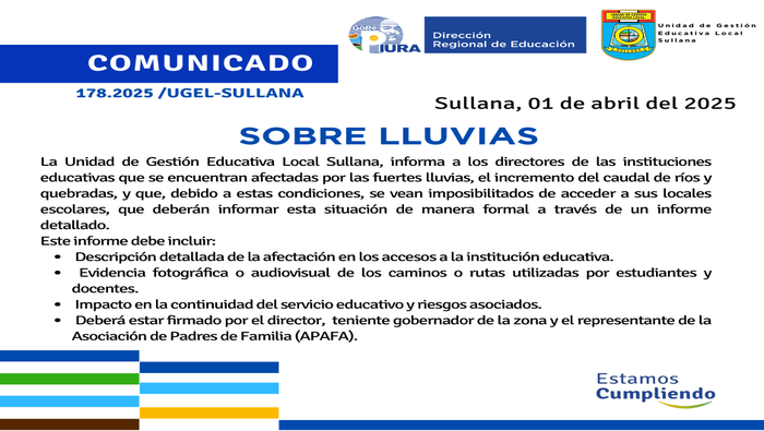 Comunicado N°178-2025