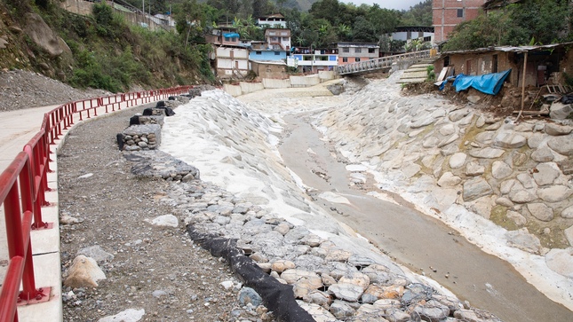 Siete mil habitantes de Canchaque se sienten seguros con defensas ribereñas de quebrada Limón gracias al gobernador Luis Neyra