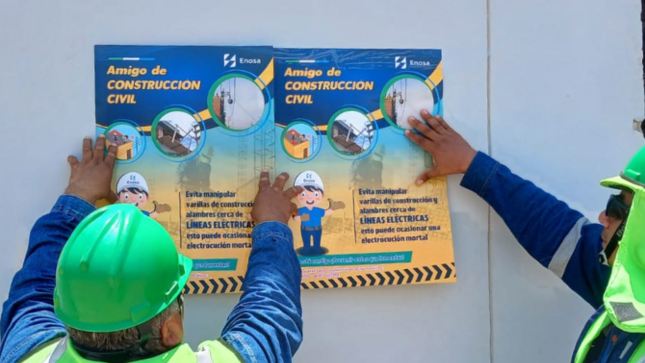 "Amigo de construcción civil": Enosa impulsa campaña de prevención eléctrica