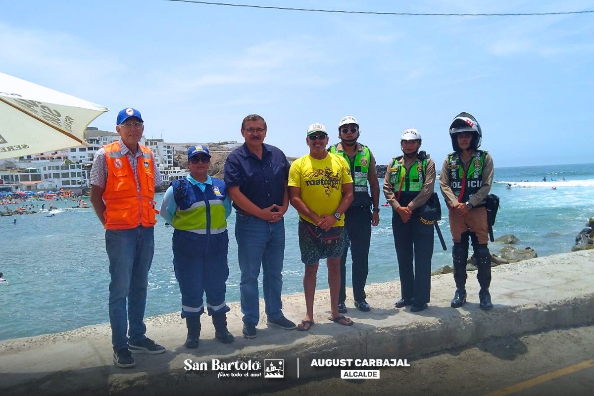 La Municipalidad de San Bartolo realizó un operativo con la PNP, Serenazgo e Inspectores de Transporte para reforzar la seguridad y prevenir accidentes.