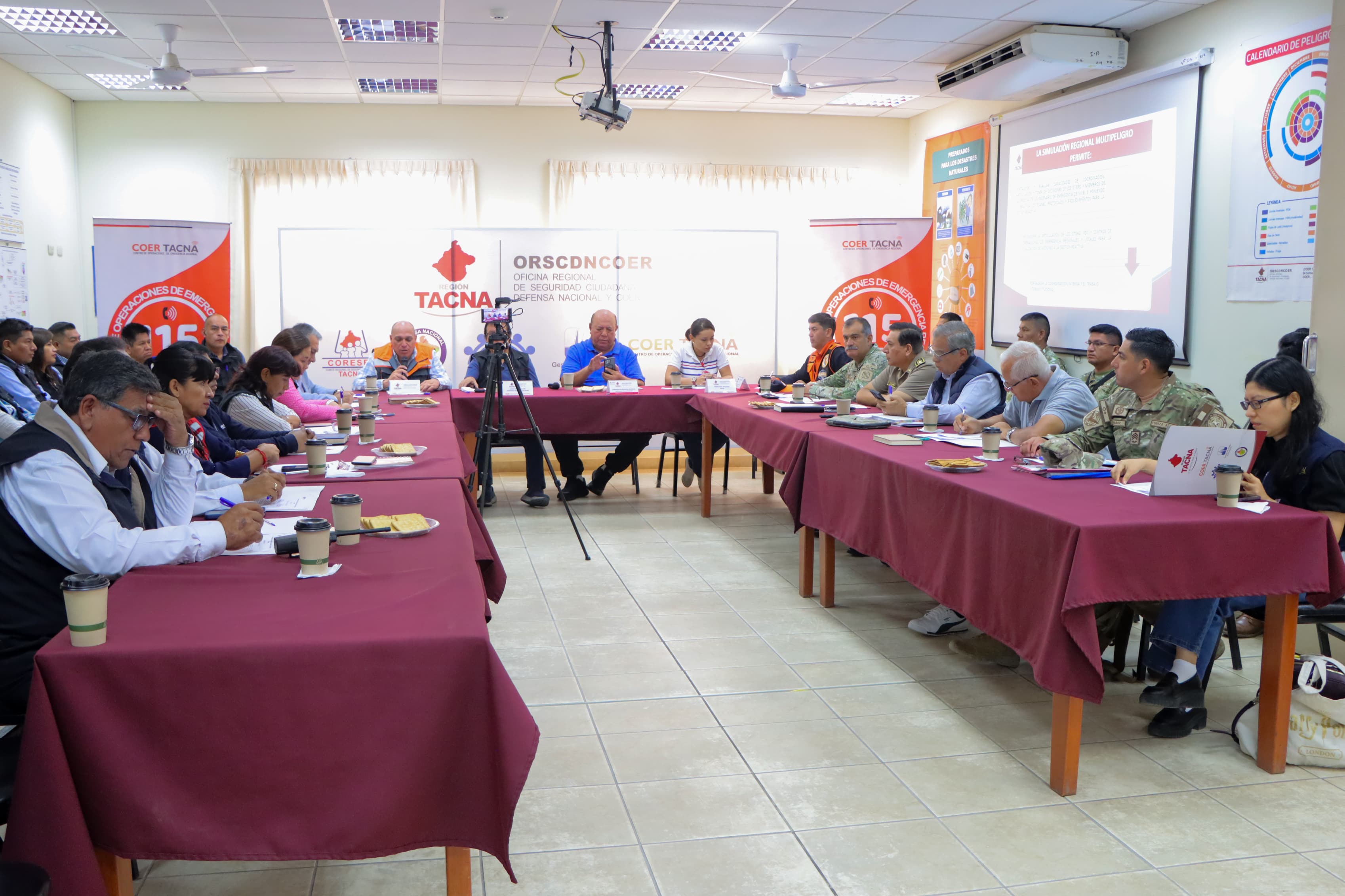 Gobernador preside primera simulación regional multipeligro del año 