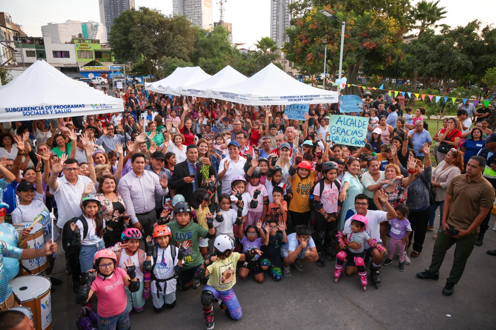 Ceremonia de inauguración del parque Miguel Luna y Peralta