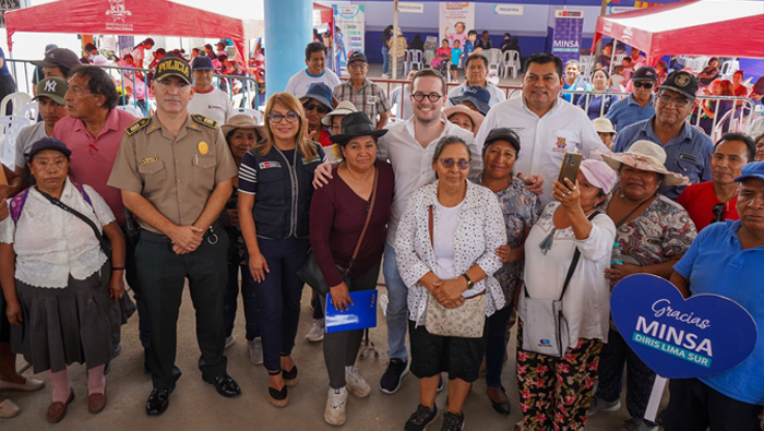 Más de 20 mil pobladores del sector” Los Jardines” de Pachacámac se beneficiaron con gran campaña de salud