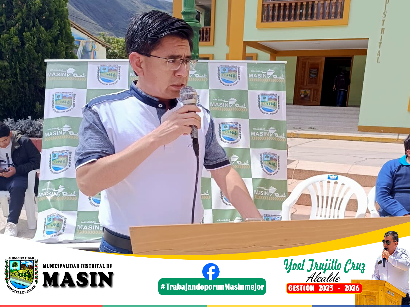 Participaci贸n del Gerente Municipal Abg. Jes煤s Gomero Camones